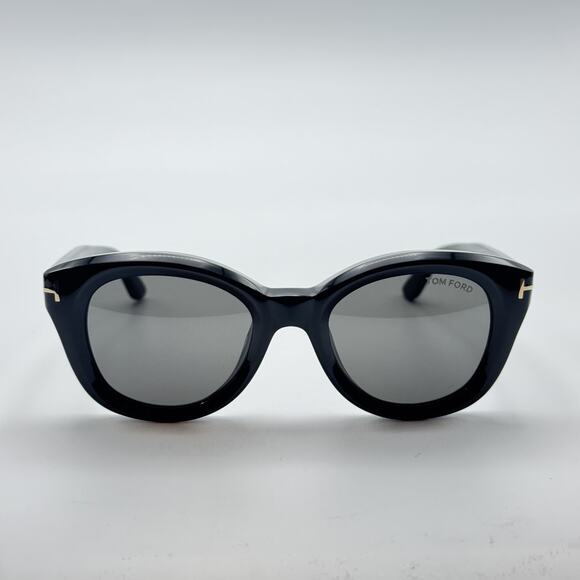 Tom Ford Sunglasses Nika-02 TF1344 01A Black Round Frame Gray Lens 49-20-140 New main image 8